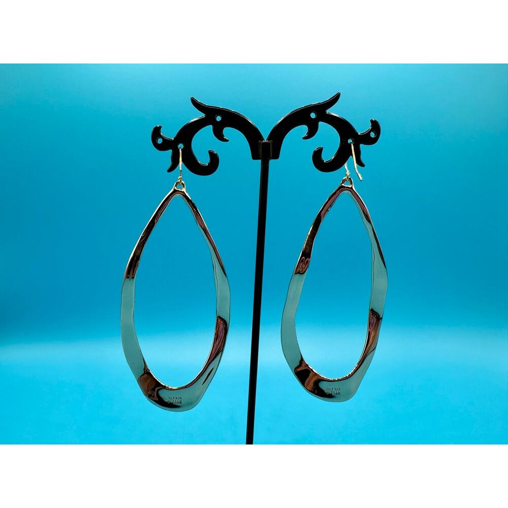 Elegant Alexis Bittar Rose Gold Plated Drop Earrings